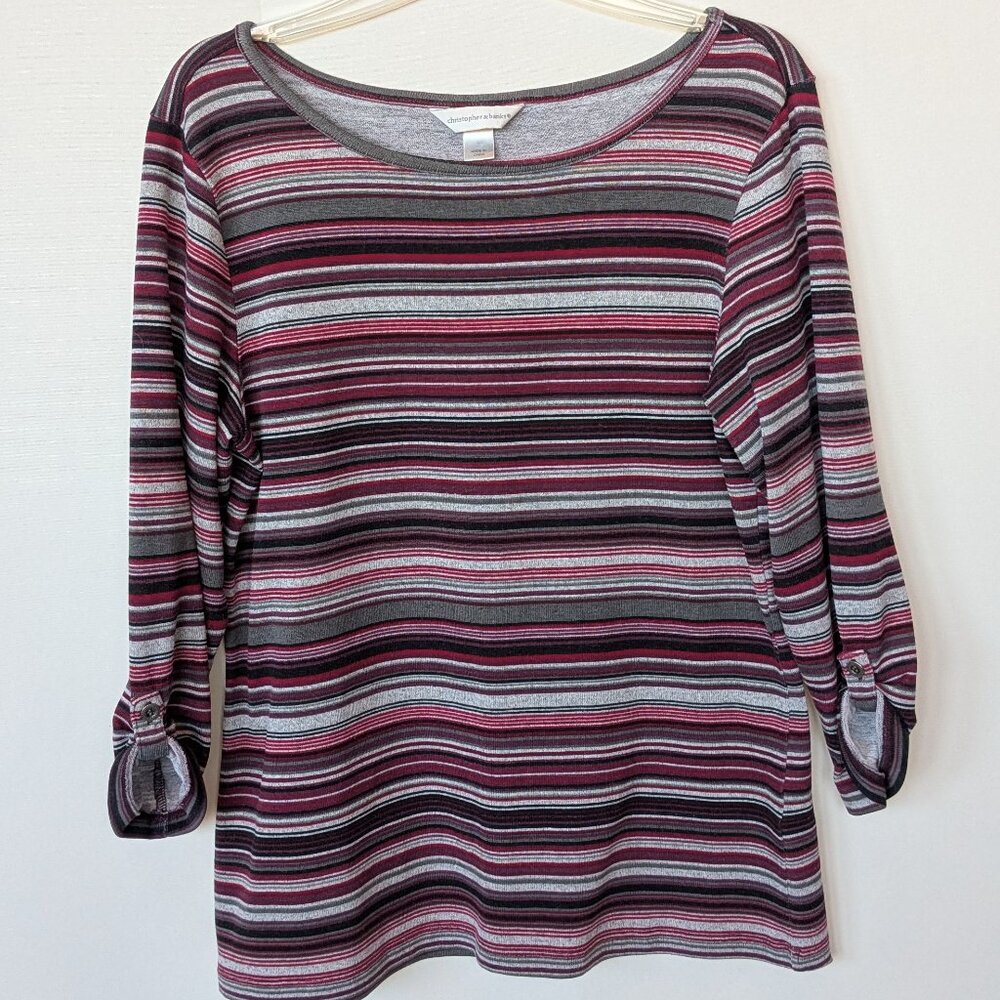 Christopher & Banks Striped Knit Top